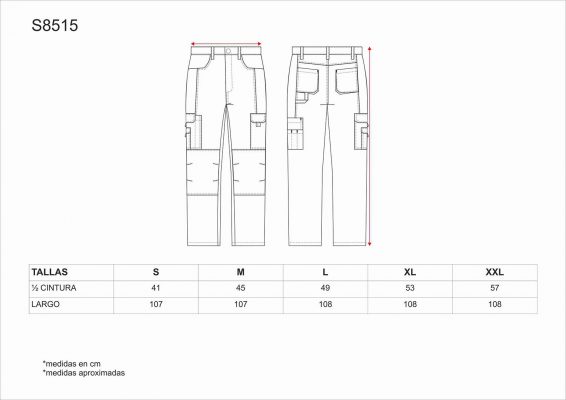 Medidas pantalon 