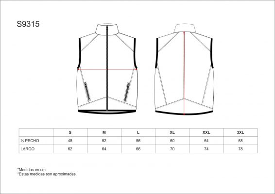 Chaleco softshell bicolor