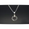 Colgante aros de plata