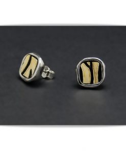 Pendientes de plata con bufalo