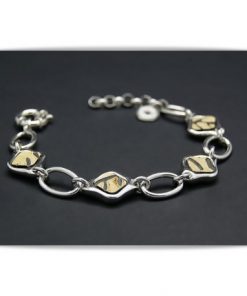 Pulsera de plata con bufalo