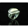 Anillo de plata con marfil natural
