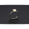 anillo de plata y marfil