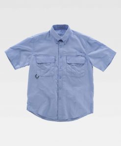 Camisa manga corta con rejilla