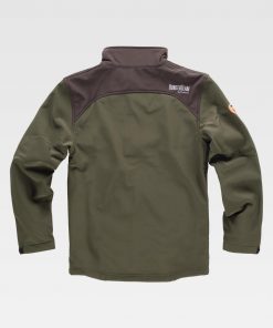 Cazadora soft-shell combinada