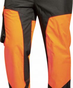 Pantalon de caza impermeable combinado naranja