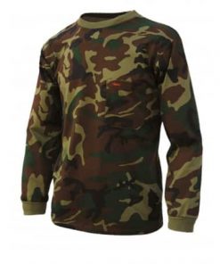 Camiseta de camuflaje manga larga