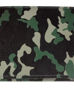 Cartera cuero camuflaje
