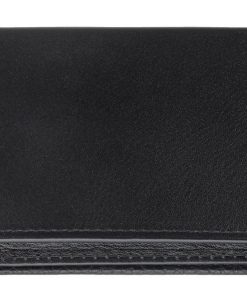 Cartera cuero negro